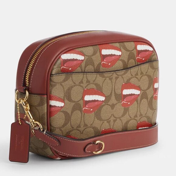 💋 Coach X Tom Wesselmann Jamie Camera Bag In Signature Canvas - Picture 5 of 13